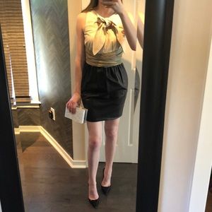 Proenza Schouler Leather Color Block dress: Size 4